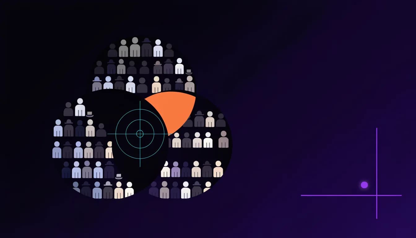 Segmentation targeting and positioning (STP) marketing framework visual