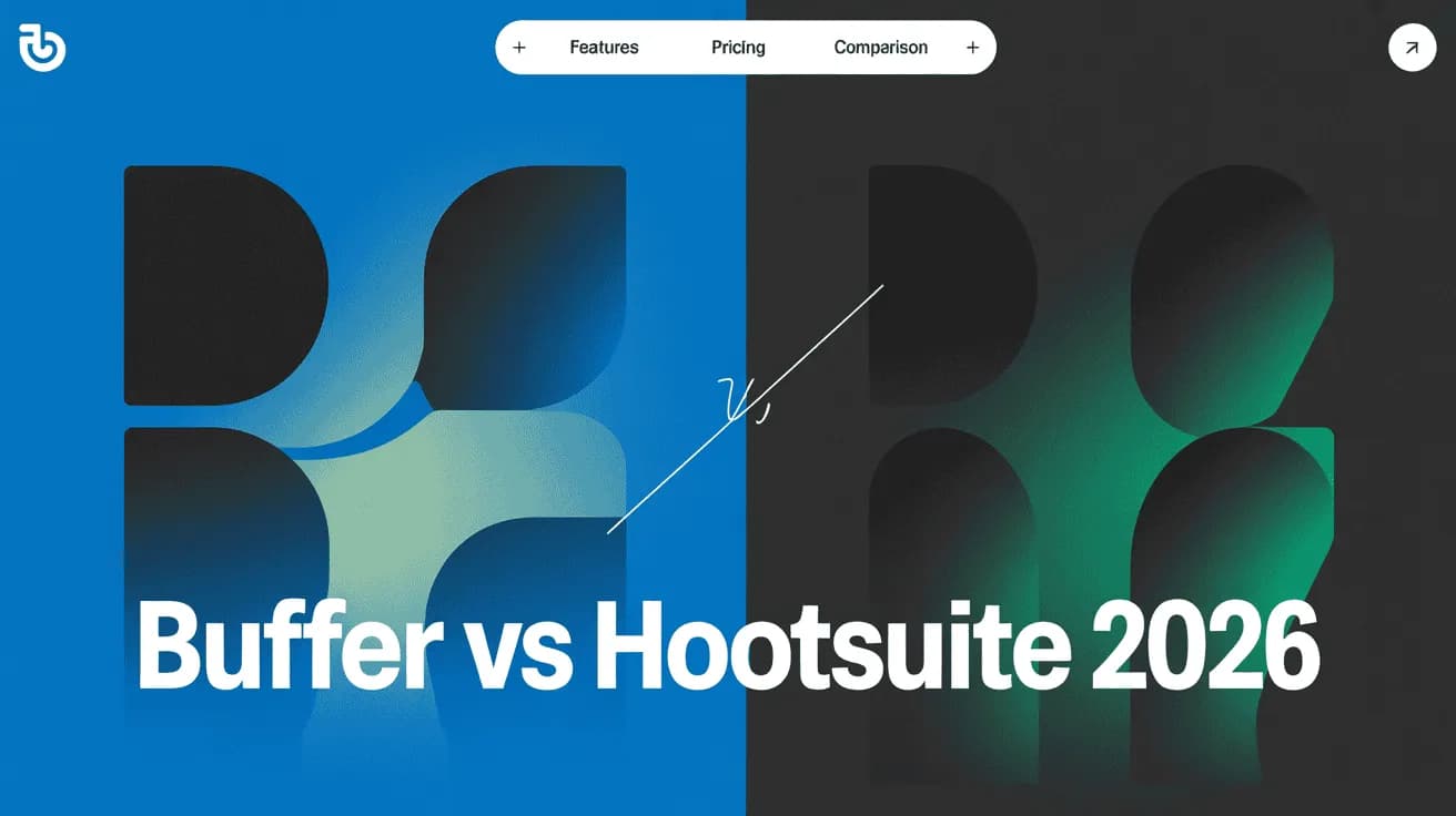 Buffer vs Hootsuite 2026 comparison hero image