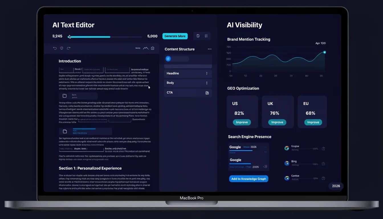 Writesonic Review 2026 — AI writing and AI visibility dashboard interface tested